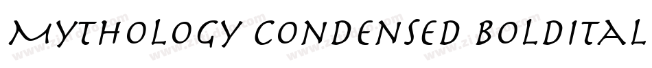 Mythology Condensed BoldItalic字体转换